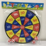 Cible à velcro avec quatre balles