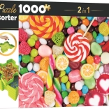 Puzzle avec trieur 2-en-1 Gourmandises 1000 pièces TREFL