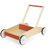 Chariot de marche en bois Small Foot pour les premiers pas, rouge