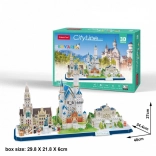 CUBICFUN puzzle 3D CityLine panorama Bavière – 178 pièces
