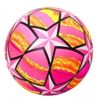Balle en caoutchouc rose avec étoiles 24 cm