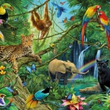 Puzzle Animaux dans la Jungle 200 pièces de Ravensburger
