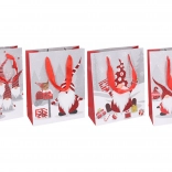 Sac cadeau S motif de Noël 17,5 × 23,5 × 8 cm