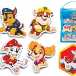 Puzzle en mousse pour le bain PAW PATROL dans une pochette (18 mois+)