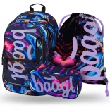 Baagl ensemble scolaire Core Marble – sac à dos, trousse et sac