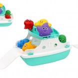 Bateau de bain flottant avec animaux et rampe rabattable