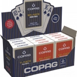 Cartes de poker en plastique PKJ – rouges, grand index