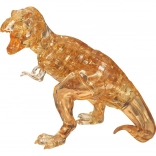HCM KINZEL Puzzle cristal 3D tyrannosaure, jaune, 49 pièces