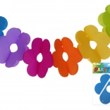 Guirlande en papier avec fleurs