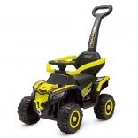 Draisienne électrique pour enfants avec tige de guidage jaune Baby Mix Ruggy