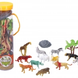 Ensemble d’animaux en tube – figurines en plastique pour enfants