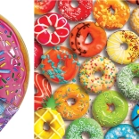EUROGRAPHICS puzzle en boîte métallique Arc-en-ciel de donuts – 550 pièces