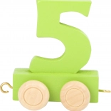 Wagon pour circuit de train en bois - Chiffre 5