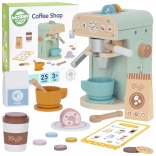 Machine à café en bois Woopie Green Pâtisserie Barista 25 pcs