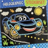 Image holographique en mosaïque voiture 22 × 18 cm