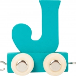 small foot train en bois – alphabet coloré lettre J