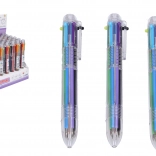 Stylo à 6 couleurs, transparent