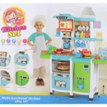 Cuisine bleue pour enfants 100 cm avec eau et sons