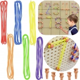 Masterkidz set de chevilles et lacets pour tableau STEM scientifique-créatif