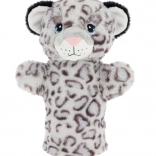 Keeleco Peluche à Main Léopard des Neiges