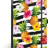 Carnet ligné A5 avec motif d’ananas