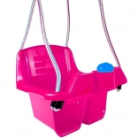 Balançoire seau pour enfants rose