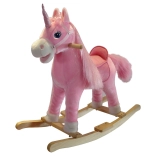 Licorne à bascule avec mélodie PlayTo, rose