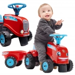 FALK tracteur porteur GO avec remorque amovible, rouge