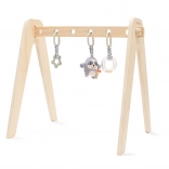 Portique d’éveil en bois avec jouets NEW BABY