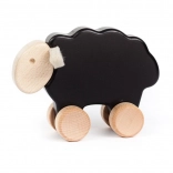 Agneau à tirer en bois noir BAJO