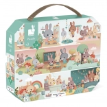 Janod puzzle en valisette Ma journée – 24 pièces