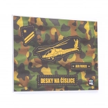 Planches pour les chiffres avec motif Hélicoptère