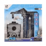 Ensemble spatial avec fusée à décollage