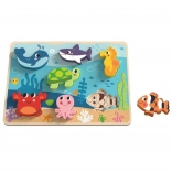 Puzzle en bois Monde de la mer pour enfants TOOKY TOY