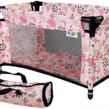 Lit pour poupées Alice rose à fleurs