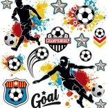 Patches thermocollants football - petite planche