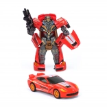 autorobot avec lumière et son 20 cm – voiture de police transformable