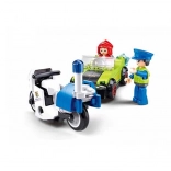 Sluban Metropolis Bandit déguisé en voiture et policier à moto