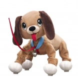 Pejsek Floppy Boggie en laisse – chiot en peluche sauteur pour enfants
