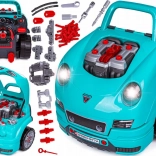 voiture pour enfants avec moteur à réparer 3+ avec outils, cockpit interactif et télécommande, 61 pièces