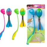 Fusée en mousse à lancer avec lanceur 19 cm