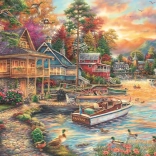 Puzzle Soirée au bord de mer 1000 pièces