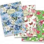 Cahier scolaire A4 Flowers, quadrillé, 40 feuilles
