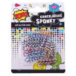 Trombones rayés 28 mm - 40 pcs