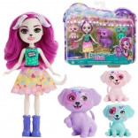 Enchantimals poupée Dessa Dalmatian avec une adorable famille de dalmatiens