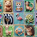 Trefl puzzle Premium Plus animaux au crochet 1000 pièces