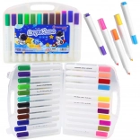 Set de marqueurs acryliques avec organiseur 24 pcs