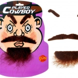 Set moustache cowboy – moustache, barbe et sourcils