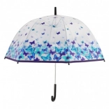 Parapluie transparent avec papillons