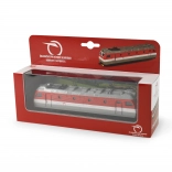 Locomotive Métallique Rouge et Grise 17 cm